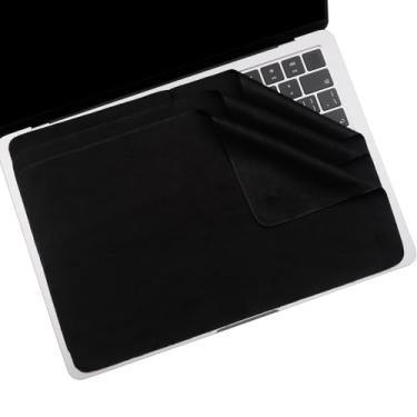 Imagem de Pacote com 3 panos de limpeza de microfibra de 13 polegadas com proteção de impressão de teclado de tela, protetor de teclado para laptop compatível com MacBook Pro/AIR de 13 polegadas e MacBook PRO