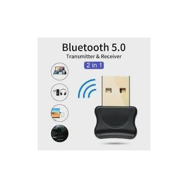 Imagem de Adaptador Bluetooth para PC, receptor de dongle Bluetooth 5.0 para transferência sem fio para laptop, suporta Windows 10/8.1/8/7/XP para desktop, laptop, mouse, teclado, impressoras,
