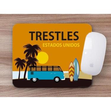 Imagem de Mouse Pad Emborrachado Personalizado Surf Trestles - Deluzz