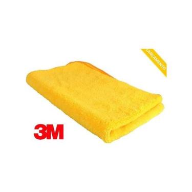Imagem de Pano De Microfibra Automotivo 40x40 Cm Amarelo 3m