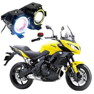 Imagem de Par Farol de Milha Angel Eye U7 para Moto Kawasaki Versys City 650 201