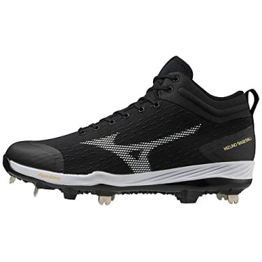 Imagem de Mizuno Tênis masculino Dominant 4 Mid, Preto/branco, 7.5
