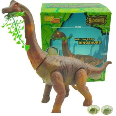 Imagem de Brinquedo Dinossauro Grande Que Anda Com Som Luz E Movimento - OURO KI