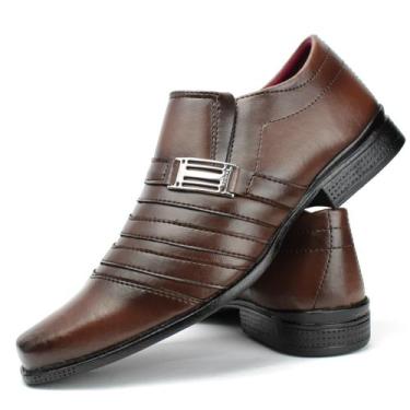 Imagem de Sapato masculino social marrom cappuccino pizzolev, Marrom cappuccino,