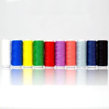 Imagem de Kit de linha para costura com 10 unidades de cores sortidas 99m  westp
