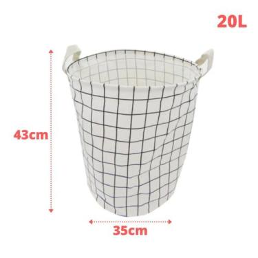 Imagem de Cesto Organizador p Roupas Brinquedos Dobrável Impermeável - DOLCE HOM