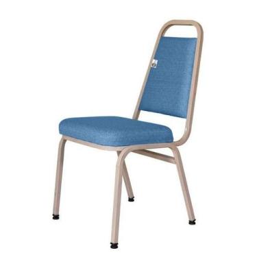 Imagem de Cadeira Empilhável para Hotelaria Linha Hotel Jersey Azul - Design Off