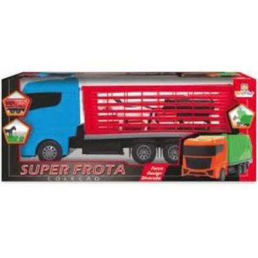 Imagem de SUPER FROTA BOIADEIRO - brinquedo - colorido - caminhão - animais - di