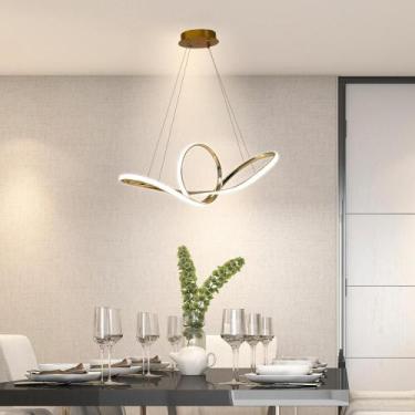 Imagem de Lustre Pendente De Teto Led Para Sala Quarto Infinity Moderno 3 Em 1 B