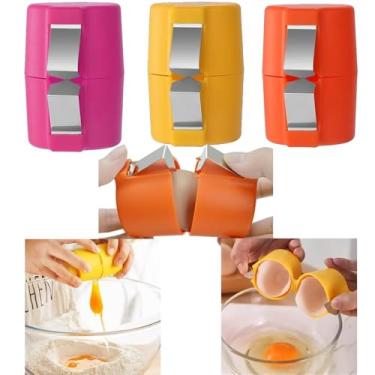 Imagem de 3 PackEgg Topper Ferramenta para descascar ovos portátil Abridor de casca de ovo Utensílios de cozinha Descascador de ovos Cracker Ovo Cracker Ovo Cracker Ovo Cracking O+P+Y