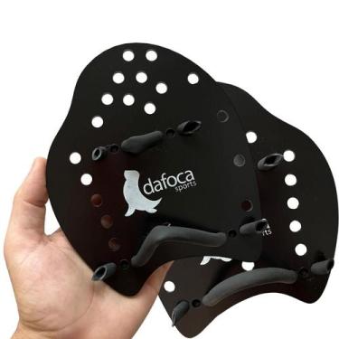 Imagem de Palmar de Natação Hand Paddle DF1051-P Pequeno Preto Dafoca Sports - D