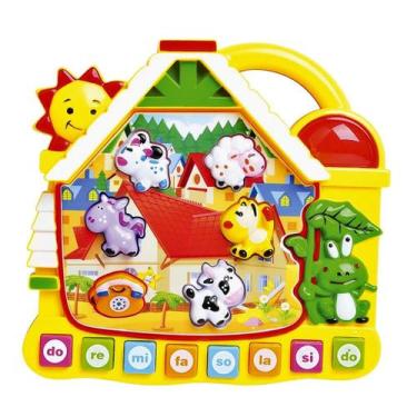 Imagem de Teclado Didático Educativo Brinquedo Musical Para Bebês - Dm Toys