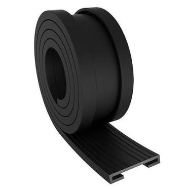 Imagem de Perfil de Borracha 1 metro Cinta Tanque Liso Preto 31mm - Bepo