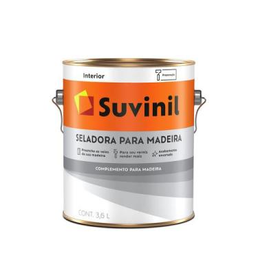 Imagem de Seladora para Madeira Transparente 3,6L - Suvinil - 52658772 - Unitári