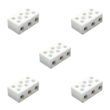 Imagem de 5x Conector De Cerâmica P/ Chuveiro 3 Polos 16mm - 30a - GREEN, 056-15