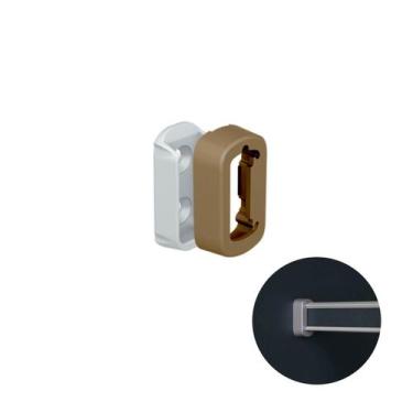 Imagem de Suporte Lateral Champanhe Claro Para Cabideiro Vesto Rm282 Rometal, La