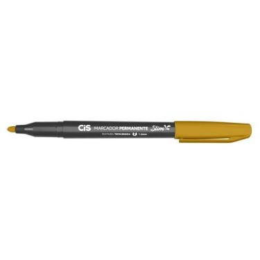 Imagem de Caneta Marcador Permanente Para Tecido Cis Slim Cores a Escolha, OURO