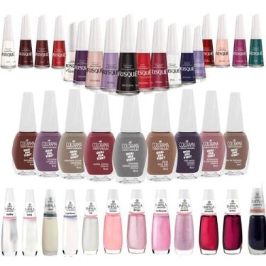Imagem de Kit 30 Esmaltes, 10 Colorama, 10 Impala, 10 Risque Atacado