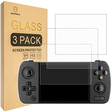 Imagem de Mr.Shield [Pacote com 3] Protetor de tela para Anbernic RG405M [vidro temperado] [vidro japonês com dureza 9H] protetor de tela com substituição vitalícia