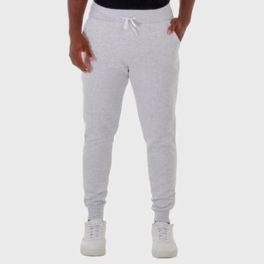 Imagem de Calça Moletom Masculina Lisa - Benellys, GG, Cinza