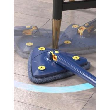 Imagem de Rodo Mop Rodo Pano De Chão Microfibra Cabo Triangulo Limpeza - New