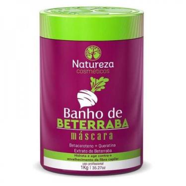 Imagem de Máscara banho de beterraba 1kg - natureza comésticos - Natureza cosmét