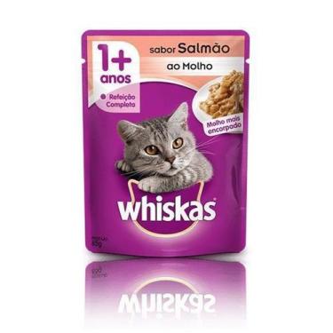 Imagem de Ração Úmida WHISKAS Sachê Adulto Sabor Salmão ao Molho - 20 Unids