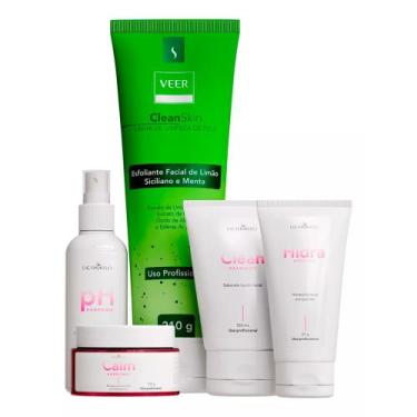 Imagem de Kit Limpeza De Pele 5 Uni. DERMRIO, Uso Profissional, Tratamento e pre