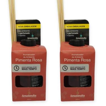 Imagem de 2 Aromatizador de Ambiente Senalândia Pimenta Rosa Difusor Vareta Perf