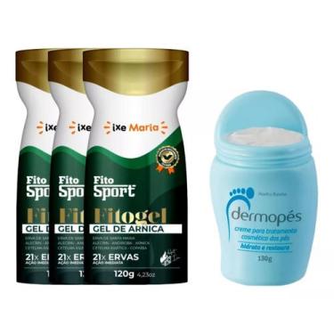 Imagem de 3 Gel de arnica Fito Sport para dor no corpo + 1 Creme para rachaduras