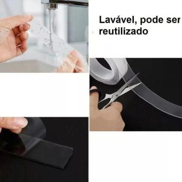Imagem de Fita Grip Tape Suporte Gel Auto Colante Dupla Face Forte 5m - OEM