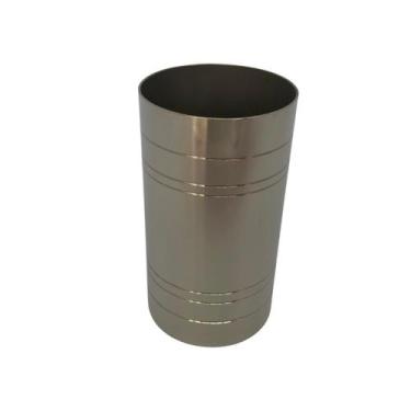 Imagem de Copo cuia tereré inox redondo recartilhado 300ml - Estilo Cowboy, Prat