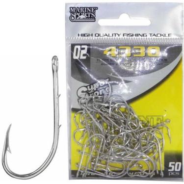 Imagem de Anzol Marine Sports 4330 Super Strong 01 Ao 18 Nickel 50 Unidades, 433