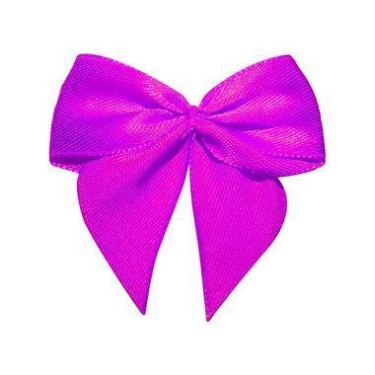 Imagem de Lacinho Rosa Chiclete Tipo Gravatão - Pct c/ 10 peças - Laços Marcela 