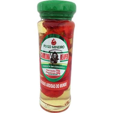 Imagem de Pimenta Caroline Reaper em Conserva 70 gr - Fogo Mineiro 