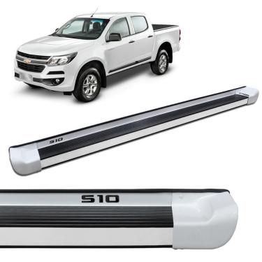 Imagem de Estribo Lateral S10 Cab. Dupla 2012 a 2023 Branco Summit Personalizado Gtnox