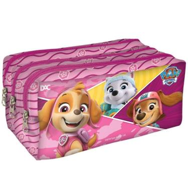 Imagem de Estojo Escolar Triplo Patrulha Canina Feminino - 5150 - Dac