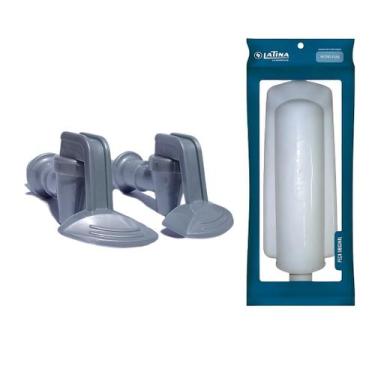 Imagem de Refil Filtro Vela Latina Pa355 + Torneira Prata Titanium