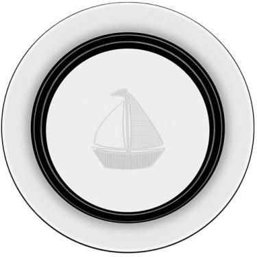 Imagem de Prato Infantil Aço Inox Tramontina Le Petit Alimentação Bebê, Prata, B