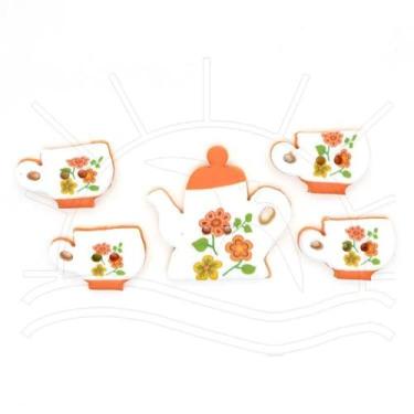 Imagem de Botão Feito a Mão Veceli - Chá Laranja