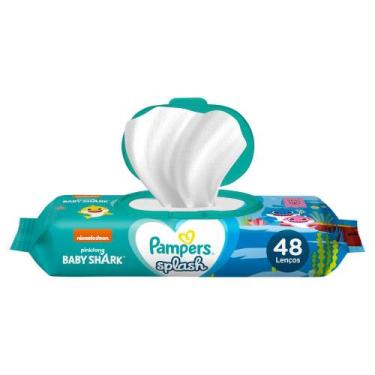 Imagem de Lenço Umedecido Pampers Splash Baby Shark com 48 Unidades - PROCTER & 