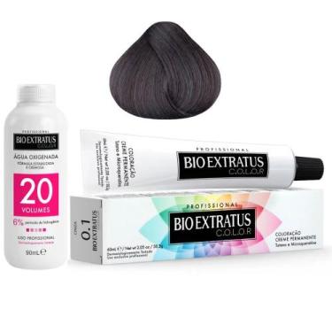 Imagem de Coloração Bio Extratus Cor 0.1 Cinza + Água Oxigenada 20vol