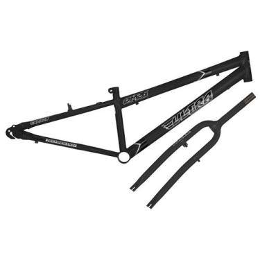 Imagem de Quadro Aro 26 Ultra Bikes em Aço Carbono com Garfo Rebaixado, Preto fo