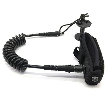 Imagem de (Black) - MAYMII Bodyboard Coiled Wrist Leash, Boogie Board bicep leash Strap Leash