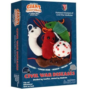 Imagem de GIANTmicrobes Civil War Themed Gift Box – Learn About Diseases from History with This Set of 5 Plush Microbes, Fun Gift for Family, Friends, Students, Scientists, Teachers, and History Fans