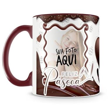 Imagem de Caneca Personalizada Páscoa A Bela e a Fera (com Foto)