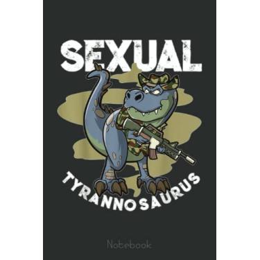 Imagem de Funny Sexual Tyrannosaurus Notebook Gift for Movie Lovers Notebook: Cute Trendy Dinosaur Wide Ruled Paper Notebook Journal | Pretty Wide Blank Lined ... for Home School College for Writing Notes