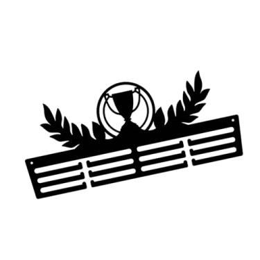 Imagem de Ｂｅｓｇａ Medalhas Suporte de parede para pendurar medalhas Organizador de medalhas Resistente Fácil instalação para sala de estar Porta-medalhas esportivo com, B