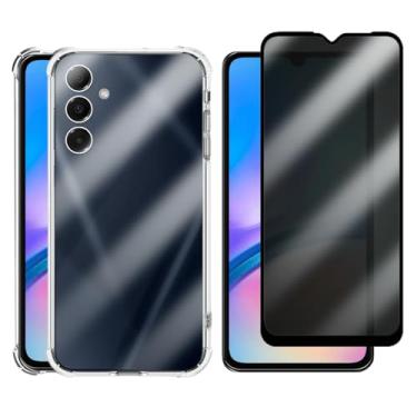 Imagem de Kit Capinha Anti Shock e Película Privacidade 3D Anti-Spy Compatível Samsung Galaxy A05s