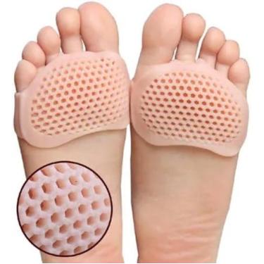 Imagem de Tiptoe Protetor Para os Pés Antiderrapante Silicone Ortopédica Bege - 